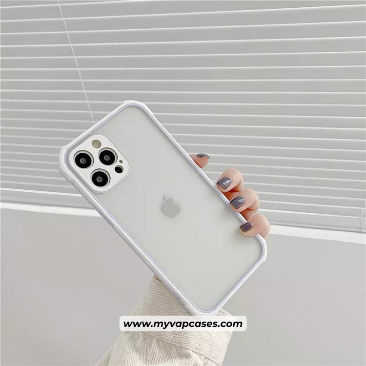 Purple Hybrid Clear with Camera Protection Phone Case