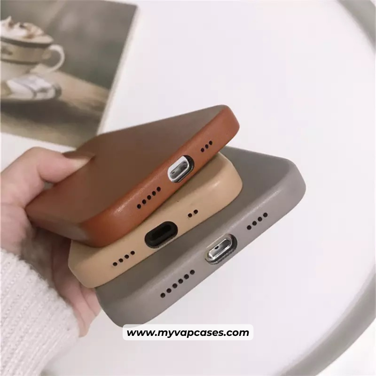 Brown Leather Full Edges Phone Case