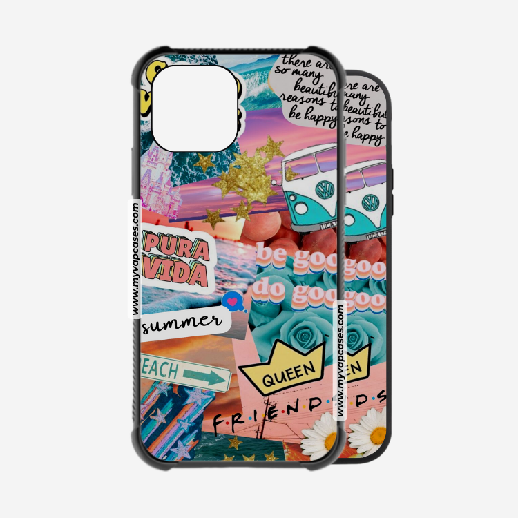 Summer Vibes Stickers Rubber Phone Case VAP Cases