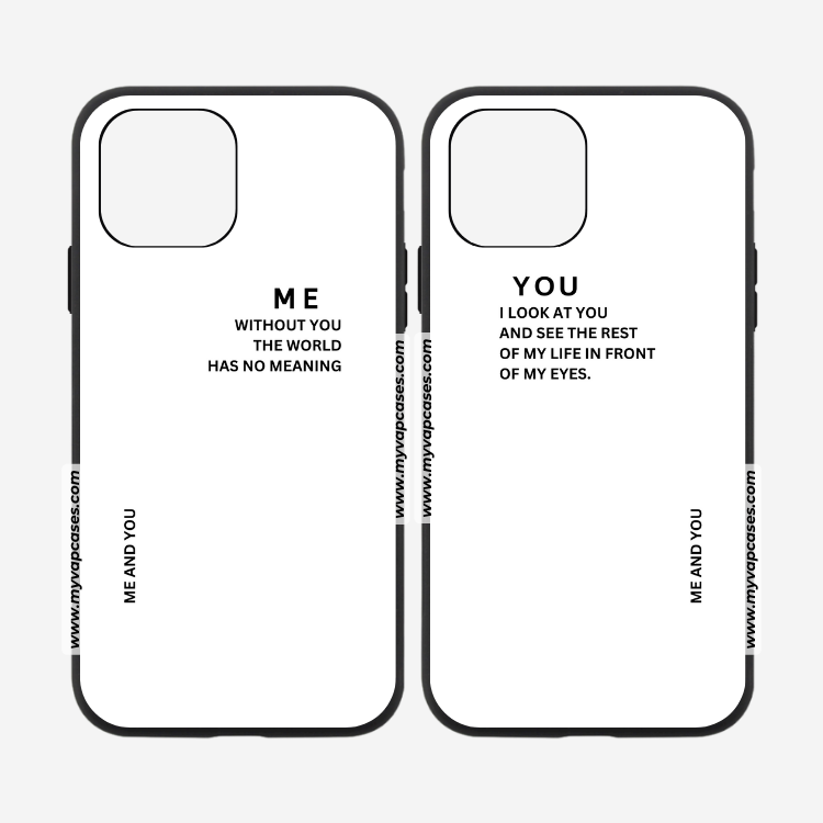 Me and You Matching Rubber Phone Cases