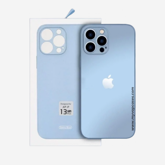 Sierra Blue AG Silicone with Camera Protection Phone Case