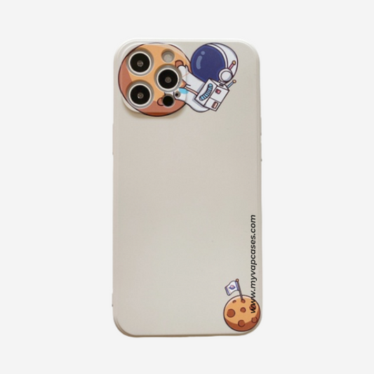 Astronaut Landing on the Moon Silicone Phone Case
