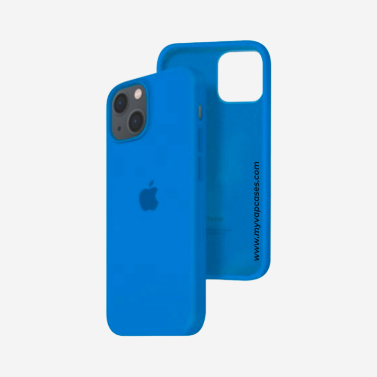 Capri Blue Silicone Phone Case