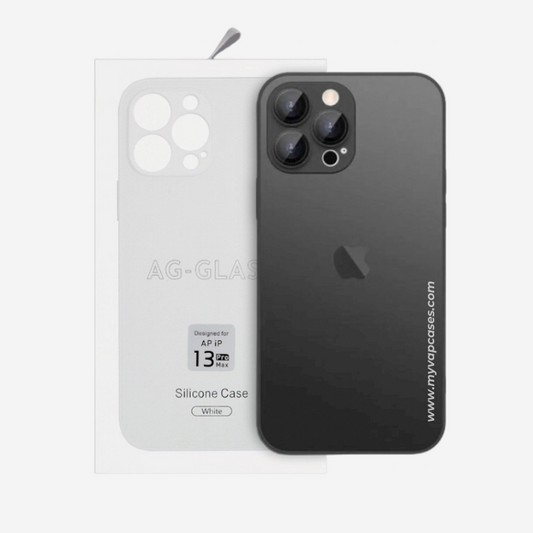 Graphite Black AG Silicone with Camera Protection Phone Case