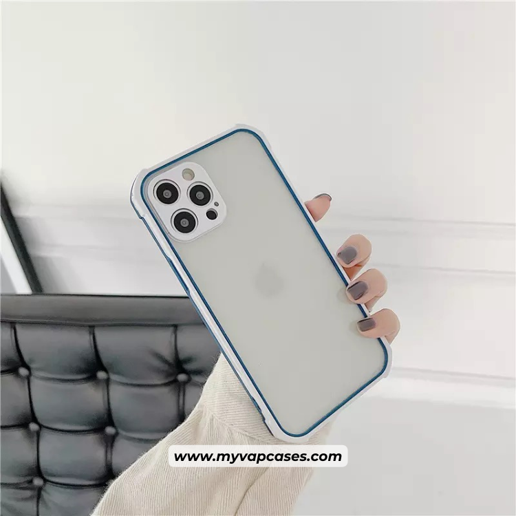 Navy Hybrid Clear with Camera Protection Phone Case
