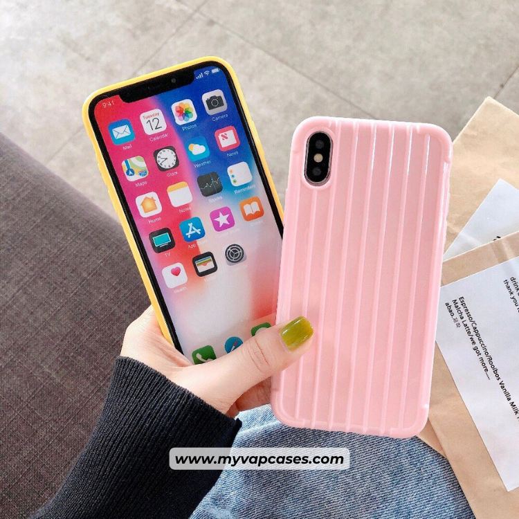 Pink Luggage Edged Phone Case