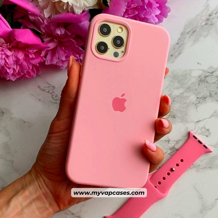 Pink Silicone Phone Case