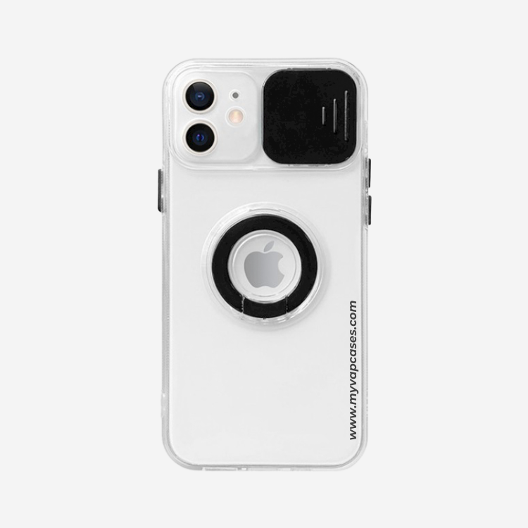Transparent with Black Slide Camera Protection Phone Case