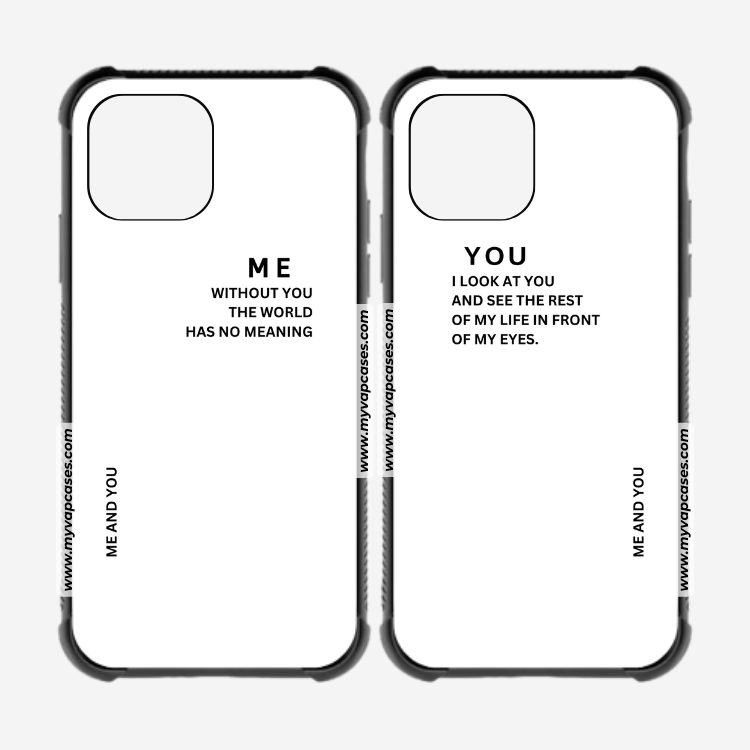 Me and You Matching Rubber Phone Cases
