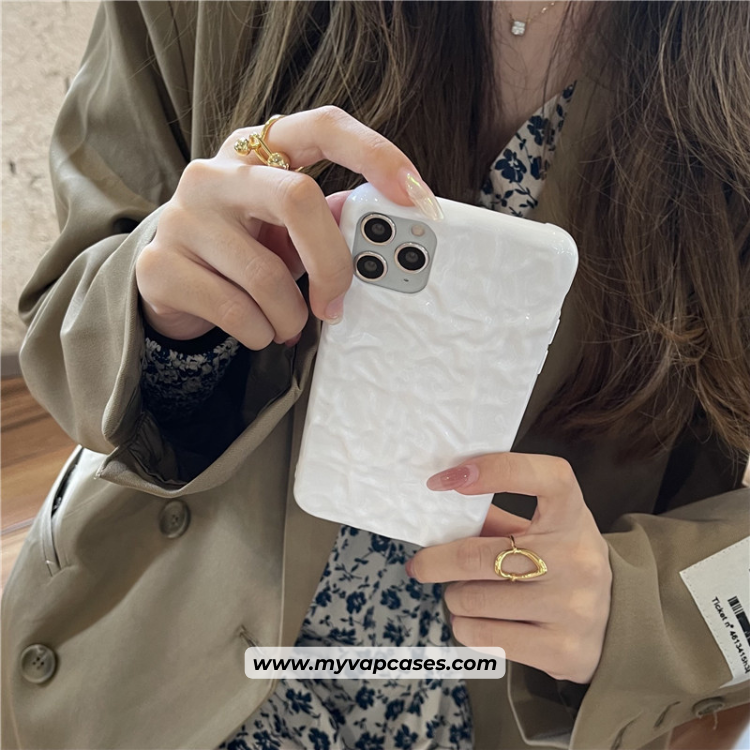 Wrinkled Texture White Phone Case