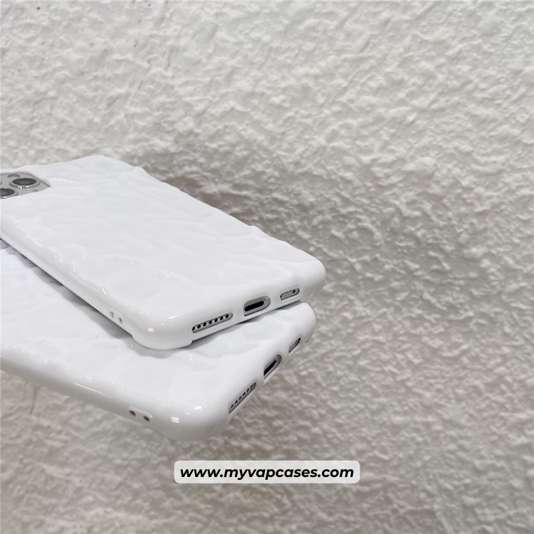 Wrinkled Texture White Phone Case